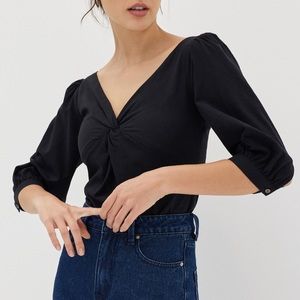 Love Bonito Knot Twist Top